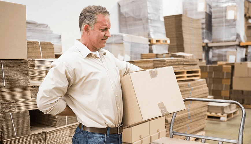 Older Man Experiencing Rib Pain