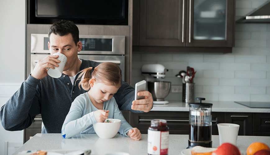 Father and Daughter Morning Routine and Breakfast