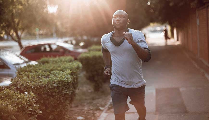 African American Male Running